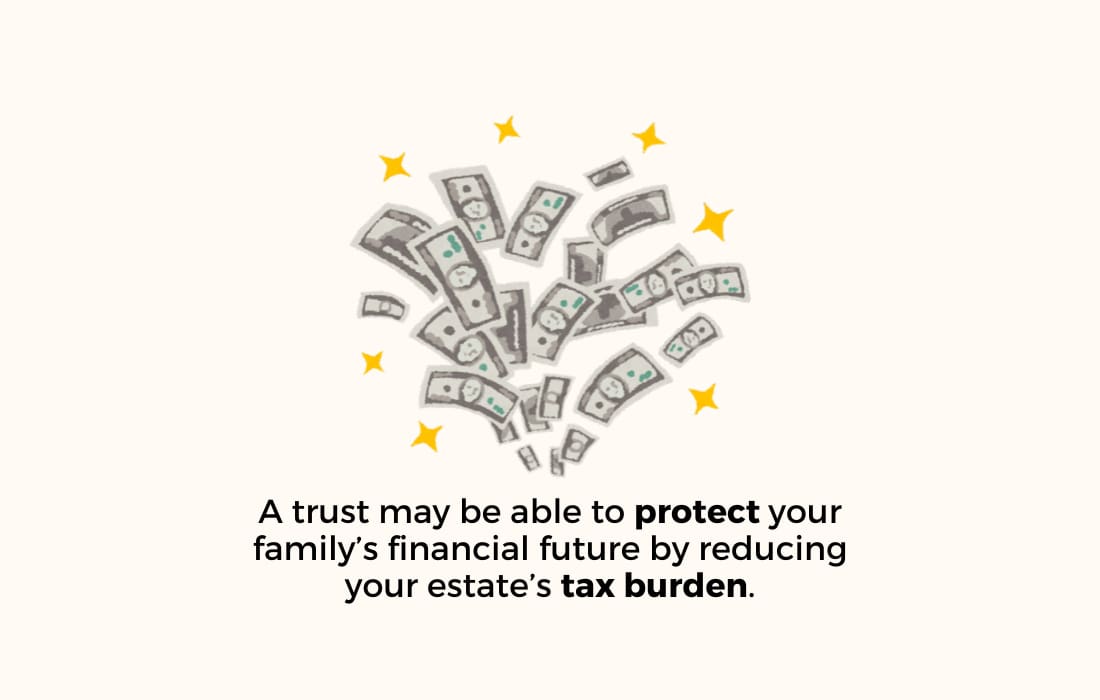 How does a trust work in estate planning?