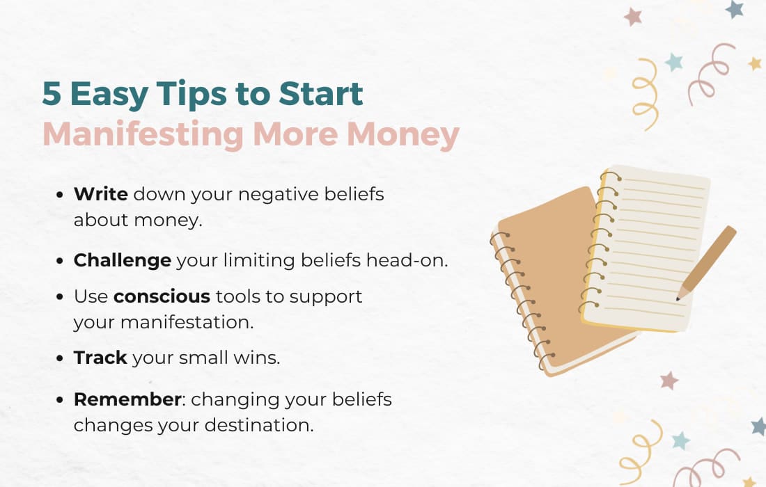 5 Easy Tips to Start Manifesting More Money and Abundance Today