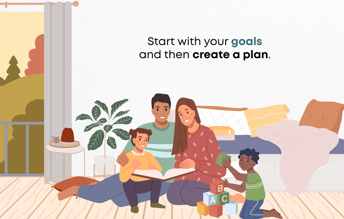 Start with your goals and then create a plan.